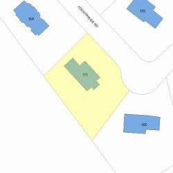 175 Countryside Rd, Newton MA 02459-2918 plot plan