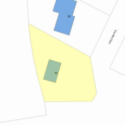 69 Oakland Ave, Newton MA  02466-1704 plot plan