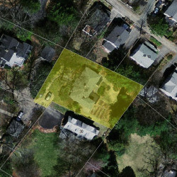 28 Hancock St, Newton MA 02466-2309 aerial view