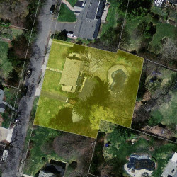 91 Pickwick Rd, Newton MA 02465-2818 aerial view