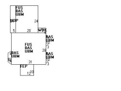 201 Cherry St, Newton MA 02465-1245 floor plan