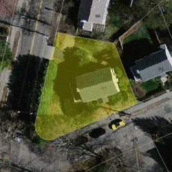 117 Nonantum St, Newton MA  02458-2447 aerial view