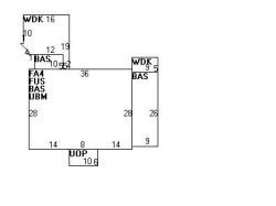 12 Bradford Rd, Newton MA  02461-1004 floor plan