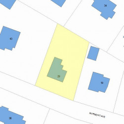 29 Fairmont Ave, Newton MA  02458-2505 plot plan
