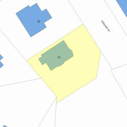 63 Perkins St, Newton MA 02465-2302 plot plan