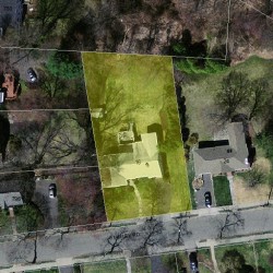 16 Stanley Rd, Newton MA  02468-2338 aerial view