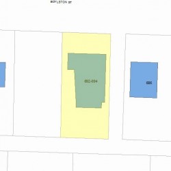 692 Boylston St, Newton MA 02461-1804 plot plan