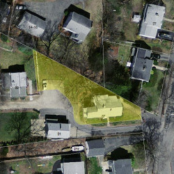 87 Freeman St, Newton MA 02466-1212 aerial view