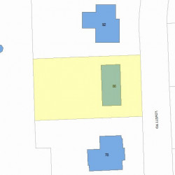 86 Lovett Rd, Newton MA  02459-3106 plot plan