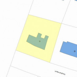 31 Lancaster Rd, Newton MA 02458-2625 plot plan