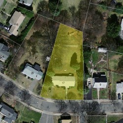 17 Pine St, Newton MA  02465-1416 aerial view