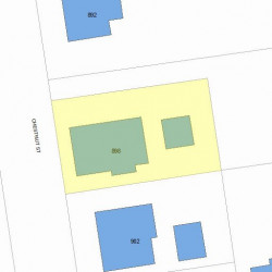 898 Chestnut St, Newton MA 02468-2320 plot plan