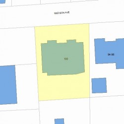 100 Madison Ave, Newton MA 02460-1951 plot plan