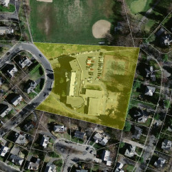 10 Dolphin Rd, Newton MA  02459-1399 aerial view