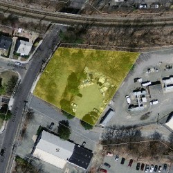 38 Elliot St, Newton MA  02461-1605 aerial view