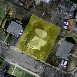 9 Grant St, Newton MA 02465-1508 aerial view