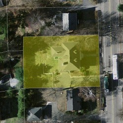 43 Parker St, Newton MA 02459-2544 aerial view