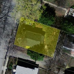 24 Williams St, Newton MA  02464-1329 aerial view