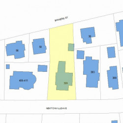399 Newtonville Ave, Newton MA 02460-1926 plot plan