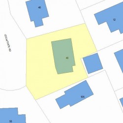46 Cochituate Rd, Newton MA 02461-1404 plot plan