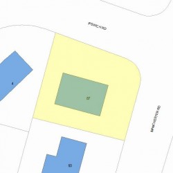 87 Manchester Rd, Newton MA 02461-1132 plot plan