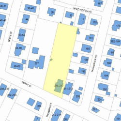 217 Derby St, Newton MA  02465-1005 plot plan