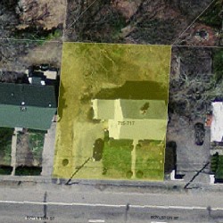 715 Boylston St, Newton MA 02461-1805 aerial view