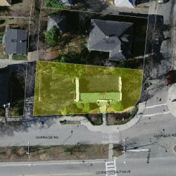 555 Commonwealth Ave, Newton MA 02459-1602 aerial view