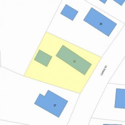 31 Curve St, Newton MA 02465-2206 plot plan