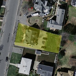 14 Central Ave, Newton MA 02460-1707 aerial view