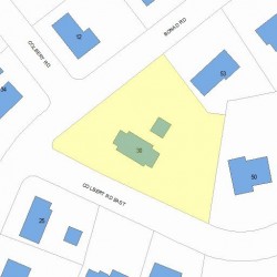 30 Colbert Rd, Newton MA 02465-2907 plot plan