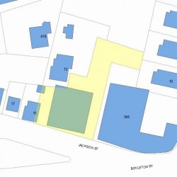 1 Jackson St, Newton MA 02459-2362 plot plan