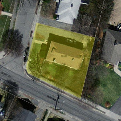 62 Noble St, Newton MA 02465-1016 aerial view