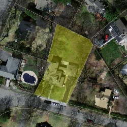 45 Mossfield Rd, Newton MA  02468-1921 aerial view