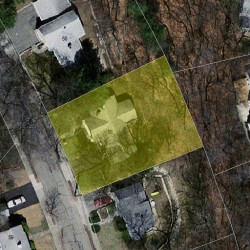 58 Quinobequin Rd, Newton MA  02462-1409 aerial view