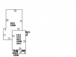 21 Crescent St, Newton MA  02465-2007 floor plan