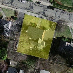 68 Kenilworth St, Newton MA  02458-2723 aerial view