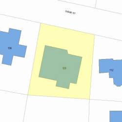 128 Gibbs St, Newton MA  02459-1928 plot plan