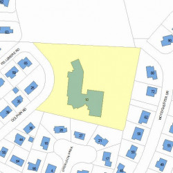 10 Dolphin Rd, Newton MA  02459-1399 plot plan