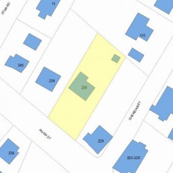 235 River St, Newton MA 02465-1434 plot plan