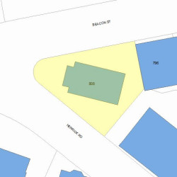 808 Beacon St, Newton MA 02459-1963 plot plan