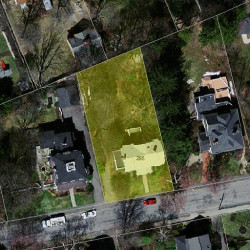 295 Highland Ave, Newton MA  02465-2513 aerial view