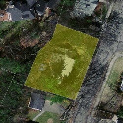 51 Whitney Rd, Newton MA  02460-2457 aerial view