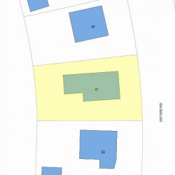 47 Oxford Rd, Newton MA 02459-2407 plot plan