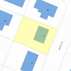 60 Anthony Cir, Newton MA  02460-1110 plot plan