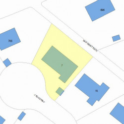 7 Van Wart Path, Newton MA 02459-3720 plot plan