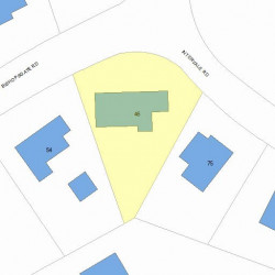 46 Bishopsgate Rd, Newton MA 02459-2031 plot plan