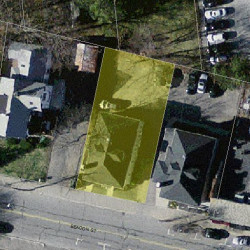 855 Beacon St, Newton MA  02459-1822 aerial view