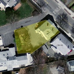 156 River St, Newton MA 02465-1428 aerial view
