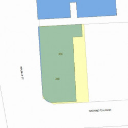 338 Walnut St, Newton MA  02460-1923 plot plan
